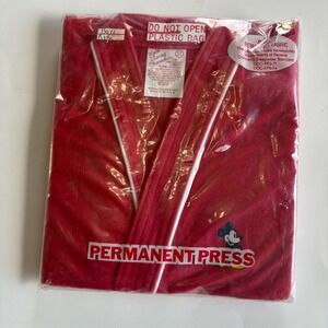 Vintage Disney Mickey Mouse Boys Red Robe 3T Deadstock Sealed Made in USA 1980s
